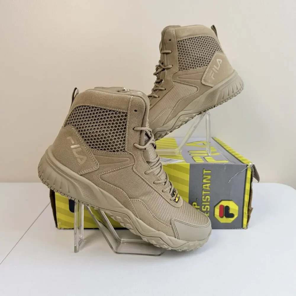 Fila Chastizer SR Mens 9 Slip Resistant Soft Toe Work Tactical Boots